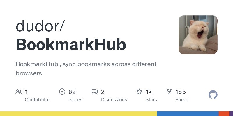 GitHub - dudor/BookmarkHub: BookmarkHub , sync bookmarks across different browsers