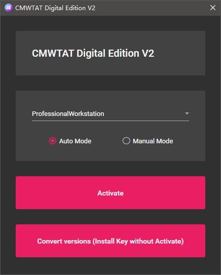 #开源 #windowsCMWTAT_Digital_Edition - 号称GitHub 上最棒的开源 Win10/Win11 数字权利（数字许可证）激活工具！🌐官网频道： @geeksharebot：@Geekshare_bot