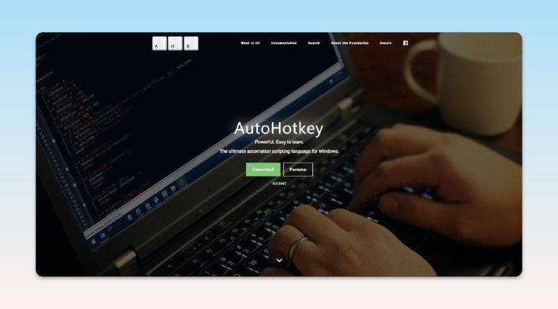 #自动化 #windows #工具⚙️AutoHotkey - 一款开源的自动化软件工具，它让用户能够快捷或自动执行重复性任务📖官方教程📃它能够很好地实现 热键、热字符串、文本替换，也能模拟鼠标、游戏杆的点击和监控调整系统状态等功能通俗点理解，这个工具就是类似iOS上的“捷径”📢关注频道：@geekshare 💬加入群聊：@igeekshare📮欢迎投稿：@Geekshare_bot