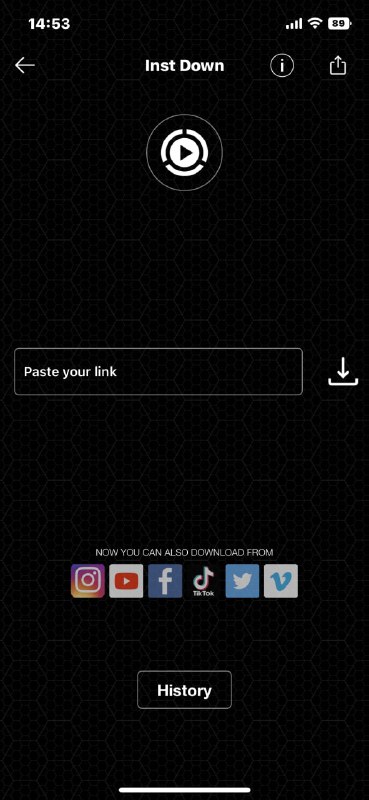 #下载 #iOS #APPinstdown - 一款集合视频图片剪辑、压缩和视频图片下载的一款免费iOS APP📃支持YouTube,Instagram,Twitter,Facebook,Tiktok,Vimeo等等平台的视频下载