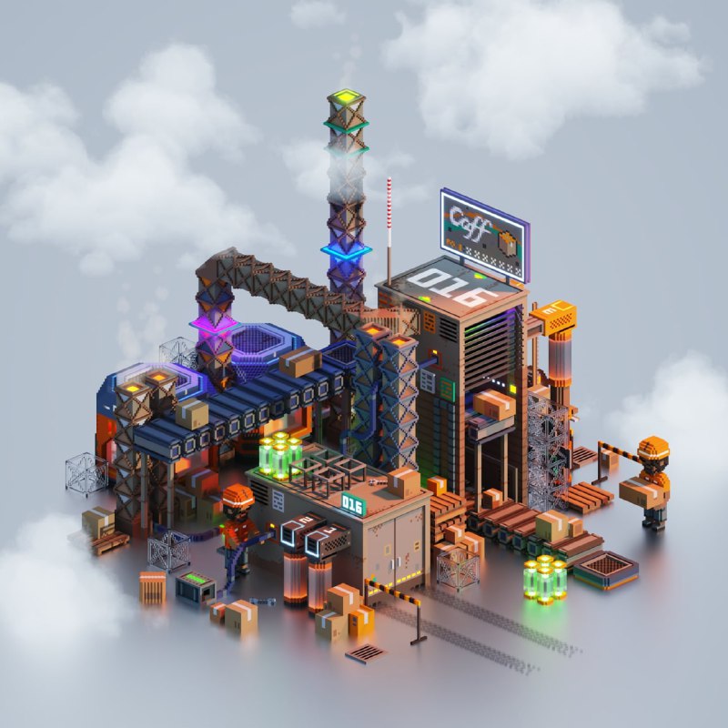 MagicaVoxel 可以帮助3D爱好者们快速的建立出 3D 模型#工具 #CG #建模 #开源