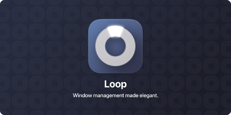 #macOS #工具 #开源🪟 Loop - 一个丝滑的 Mac 窗口管理软件Loop  旨在简化 macOS 窗口管理通过提供一个可定制的圆形菜单和快捷键，可以轻松地移动、调整和排列窗口，无需拖动贴边整体体验非常丝滑流畅，非常推荐使用📮投稿    📢频道    💬群聊    🔎索引