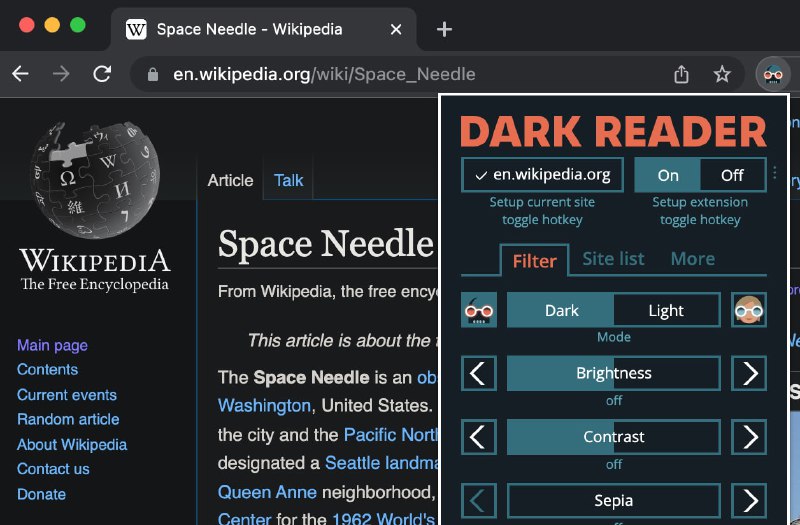 #chrome #edge #插件Dark Reader - 一款浏览器护眼插件，可以实时生成黑色主题，为任意网站启用夜间模式，支持Chrome、Firefox、edge、safari频道： @geeksharebot：@Geekshare_bot