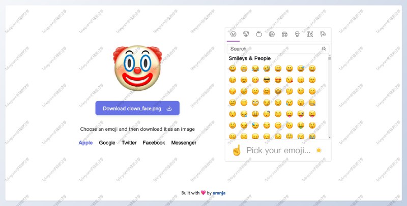 #工具 #网站⚙️Emoji to image - 一个 emoji 导出工具📄网站功能很简单，选择 emoji 表情，然后就可以下载高清的 PNG 图片📮投稿    📢频道    💬群聊