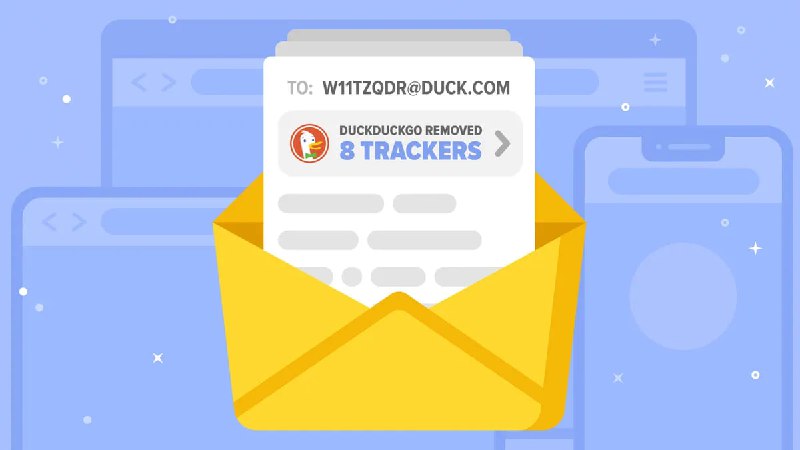 #邮箱 #隐私📧 DuckDuckGo 邮件转发利用该服务可以生成无数个「@ duck.com」后缀的邮箱，收到的邮件都会转发至你设定好的邮箱，相当于隐藏了你的主邮箱使用需安装浏览器插件，体验不错➡️ 已收录至「邮箱接码」📮投稿    📢频道    💬群聊    🔎索引