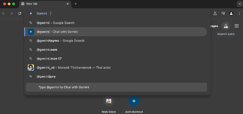 #chrome #Google #AI🌐 Chrome 将在地址栏集成 Gemini AI Chrome V125 Canary 测试版整合 Gemini AI，用户只需在地址栏输入「@gemini」即可快速与 AI 展开对话已经在用最新 Canary 版本的用户可以在地址栏输入如下路径打开相关 Flags 启用这一实验功能chrome://flags/#omnibox-starter-pack-expansionchrome://flags/#omnibox-starter-pack-iph