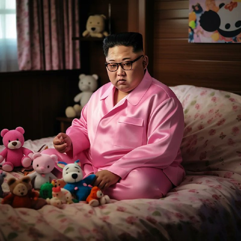 #AI绘画😺各国领导人猫咪睡衣图 via Rahu by Midjourney😅还有一张不敢发（你们别在评论区发其他人了，不想惹事）