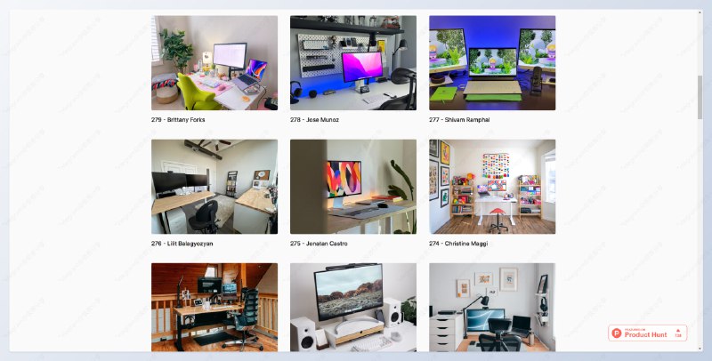 #趣站Workspaces - 一个旨在探索富有创造力的个人工作空间的网站📄网站的灵感来源于新冠时期的居家办公潮，每天都有人在推特分享自己的居家办公环境，于是 Workspaces 就此诞生你可以输入你的邮箱，以接收每周末的网站推送；也可以在网站菜单提交你的个人工作空间，审核通过也会展示在网站上📢关注频道：@geekshare 💬加入群聊：@igeekshare📮欢迎投稿：@Geekshare_bot