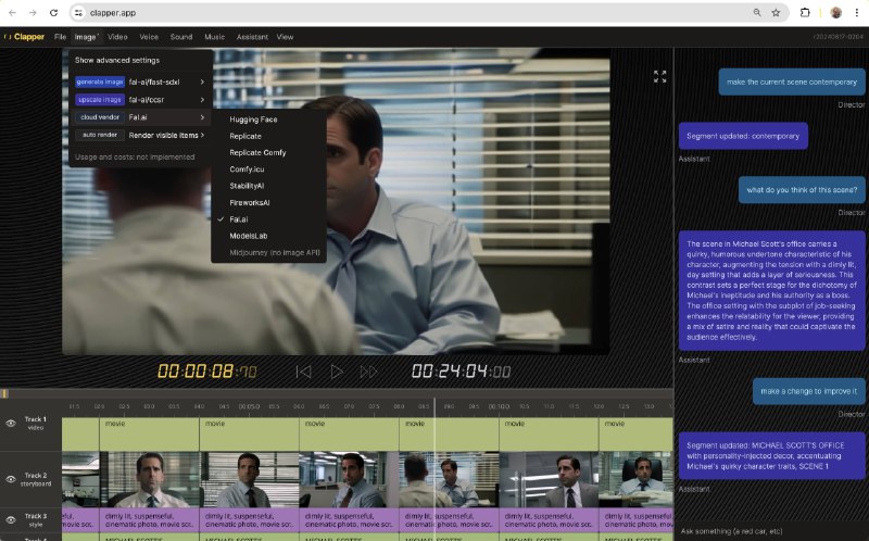 #开源 #视频处理  #AI✂️Clapper - 一款开源的 AI 视频编辑工具🌐 在线体验Clapper 并非传统视频编辑器的替代品，而是旨在通过 AI 简化视频制作流程，不需要专业技能即可创作视频Clapper 集成了如 GPT-4o 和 Claude 3.5 等多个模型实现从文本到视频的转换效果有点一般，但是想法很好📮投稿    📢频道    💬群聊    🔎索引