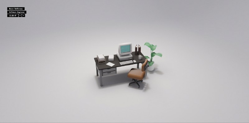 #3D #趣站🌐亨利·赫弗南 - 一个开发者的个人网站📃开发者用Three.js制作了一个3D场景，里面的电脑是可以使用的里面包含作者的个人介绍还有一些小游戏你甚至能在里面在线玩毁灭战士 1（DOOM）📢关注频道：@geekshare 💬加入群聊：@igeekshare📮欢迎投稿：@Geekshare_bot