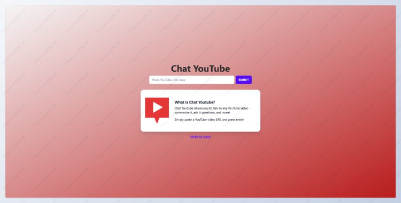 #YouTube #AI #工具💬Chat YouTube - 一个和 YouTube 视频对话的 AI 工具📄你可以通过此工具对 YouTube 视频进行总结、提问等操作，并且支持中文提问需要注意的是它目前只支持带字幕的视频📮投稿    📢频道    💬群聊