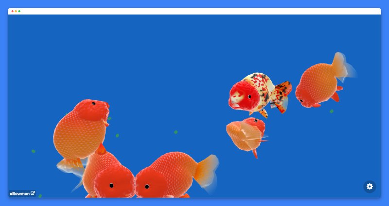 #游戏 #趣站🐠在线喂鱼🐡📄点击投喂，点击右下角设置可以加不同的鱼进来养👤开发者主页开发者一定是个喜欢动物的人，他的主页还有养仓鼠、养企鹅等小游戏📢关注频道：@geekshare 💬加入群聊：@igeekshare📮欢迎投稿：@Geekshare_bot