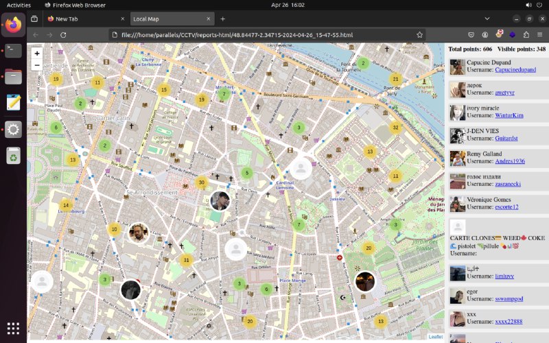 #开源 #隐私 #安全🗺 CCTV - 通过 Telegram API 实现位置跟踪别误会，不是那个CCTV，项目的全称是 Close-Circuit Telegram Vision项目利用 Telegram API 集成，实现 50-100 米范围内的精确位置跟踪，用户可以实时监控他人位置看效果实现还挺叼的，用电报的时候记得关闭定位权限📮投稿    📢频道    💬群聊    🔎索引