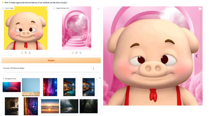 #AI #图像处理🪄 LBM - 一个快速的图像到图像转换方案👆 在线体验LBM 支持快速移除对象、控制照明，效果非常好！*LBM全称是 Latent Bridge Matching，译作「潜在桥梁匹配」，是一种全新、多功能、可扩展的 AI 图像处理方法📮投稿    📢频道    💬群聊    🔎索引