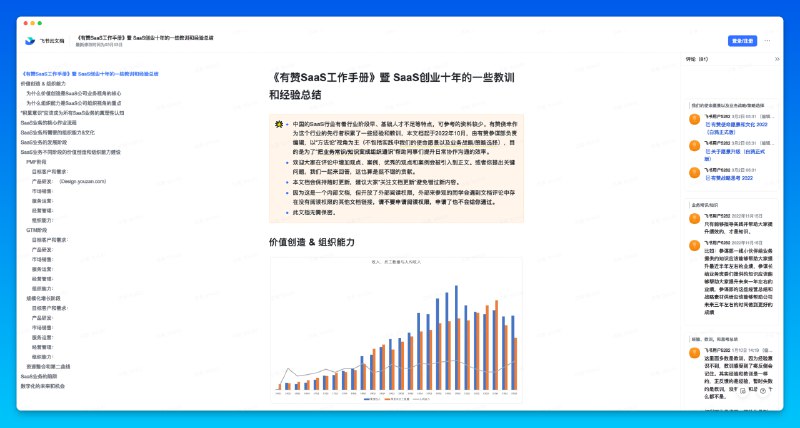 #电子书 #SaaS📖《有赞SaaS工作手册》暨 SaaS创业十年的一些教训和经验总结📃该手册是有赞CEO编写的，并且免费对外开放💬我昨晚看完了，并且我个人也用过有赞和小鹅通这两个SaaS因为自己就有同学以及朋友做SaaS服务，并且都过得挺难的并且中国的SaaS市场远远不如美国那么大（chatgpt回答仅仅是美国的20%）和同学交流得知，他们觉得这玩意在中国难做是因为中国的企业管理者大部分都是政治理念大于管理理念的，所以很多老板不会觉得SaaS这玩意可以给企业带来多大的好处...📢关注频道：@geekshare 💬加入群聊：@igeekshare📮欢迎投稿：@Geekshare_bot