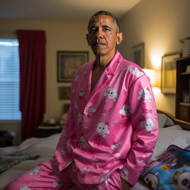 #AI绘画😺各国领导人猫咪睡衣图 via Rahu by Midjourney😅还有一张不敢发（你们别在评论区发其他人了，不想惹事）