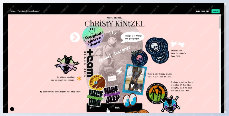 #建站 #工具mmm.page - 一个拖动式生成网站工具📄注册之后进入生成页面，左侧工具栏有文字、画笔、贴纸、形状等工具，你可以随意在页面拖动元素生成一个炫酷的个人主页如果没有灵感，可以去社区看看别人的作品，各种天马行空的创意，简直是泰酷辣！（我的DEMO）免费版只能使用「.mmm.page」域名后缀，付费版可以绑定自己的域名，不过我觉得免费版够用了📑相关阅读GRIDDELY - 一个在线拖动生成网站的工具📮投稿    📢频道    💬群聊