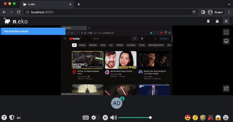 #开源 #浏览器 #服务器🍑 neko - 一个在 Docker 中运行的浏览器📄neko 是一个可以在服务器中运行的浏览器，支持聊天、管理用户、文件传输等功能开发者建议至少在4核3G的服务器中安装运行，否则太卡体验不佳📑相关阅读Puter - 一个在浏览器中运行的操作系统📮投稿    📢频道    💬群聊    🔎索引