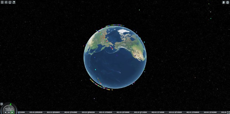 #开源 #网站 #卫星satellite-track - 一个实时追踪卫星轨道的网站🧩开源地址📃支持24小时之内的卫星和卫星星座轨道显示，同时也支持自定义的卫星轨道数据（TLE）加载点击左上角控制面板可以筛选卫星类型，卫星数据都是实时的（加油华为，加油拆那）图中整齐的点点点正是马斯克的星链，简直像个艺术品！所有数据来源于Celestrak（全球卫星数据网站）📢关注频道：@geekshare 💬加入群聊：@igeekshare📮欢迎投稿：@Geekshare_bot