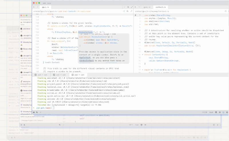 #开源 #编程 #工具 #MacOS🖥Zed - 一款高性能的多人代码编辑器🌐开源地址官方提供的性能测试显示，Zed 的启动速度远超基于 Electron 的 VS Code，以及 Sublime Text，且内存占用也是最低的，主打的就是「高性能、高颜值」亮点功能是可以直接从内置联系人面板呼叫其他 Zed 用户📮投稿    📢频道    💬群聊    🔎索引