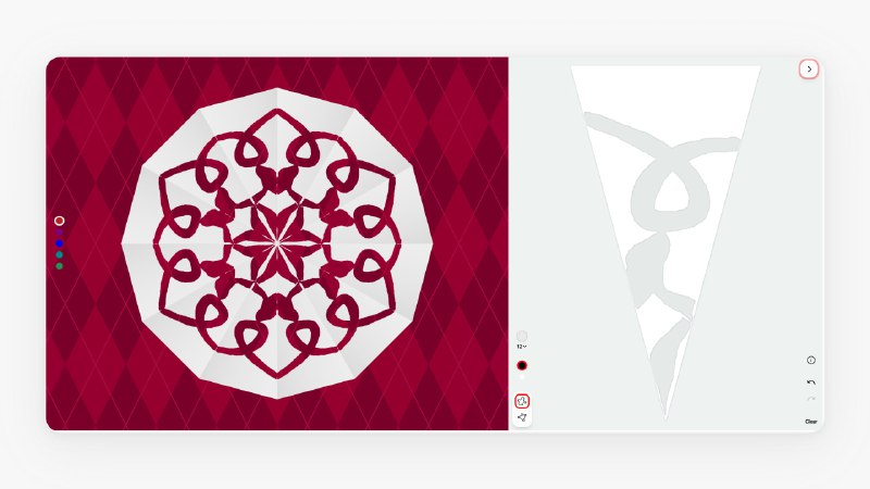 #网站 #在线工具❄️ Super Snowflake Maker  - 一个在线制作雪花片的网站网站的用于做纸质的雪花片，在线制作之后可以下载折叠模板打印出来自己剪但是我发现做点传统的剪纸也没毛病（手法有些拙劣）🎊开发者的在线彩带网站也挺好玩📮投稿    📢频道    💬群聊    🔎索引