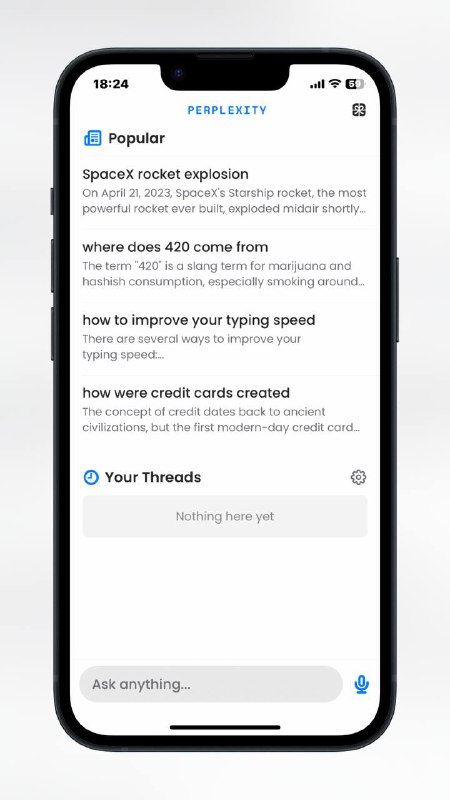 #APP #AI #搜索引擎Perplexity - 一个 AI 搜索 APP📄 提出问题并搜索，AI 便会融合多个结果并给出精简过的答案还支持自定义「Perplexity」使用的消息来源，获得更具个性化的答案目前 APP 仅支持外区 iOS 端，响应速度非常快，完全免费更多详细介绍可以点击下方相关阅读查看🔖相关阅读🔎Perplexity AI （困惑） - 号称全球第一个可以聊天的AI搜索引擎📢关注频道：@geekshare 💬加入群聊：@igeekshare📮欢迎投稿：@Geekshare_bot#APP #AI #搜索引擎Perplexity - 一个 AI 搜索 APP📄 提出问题并搜索，AI 便会融合多个结果并给出精简过的答案还支持自定义「Perplexity」使用的消息来源，获得更具个性化的答案目前 APP 仅支持外区 iOS 端，响应速度非常快，完全免费更多详细介绍可以点击下方相关阅读查看🔖相关阅读🔎Perplexity AI （困惑） - 号称全球第一个可以聊天的AI搜索引擎📢关注频道：@geekshare 💬加入群聊：@igeekshare📮欢迎投稿：@Geekshare_bot