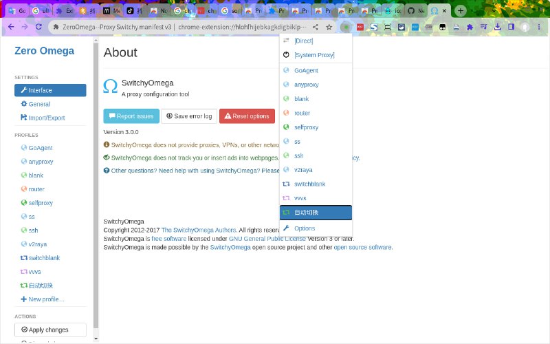 #开源 #插件 #网络工具🔁 ZeroOmega - 一个开源的网络代理管理工具Chrome | Edge | FirefoxZeroOmega 是 SwitchyOmega 的分支项目，更新更加频繁可用于快速切换多个代理，同时支持浏览器三巨头📮投稿    📢频道    💬群聊    🔎索引