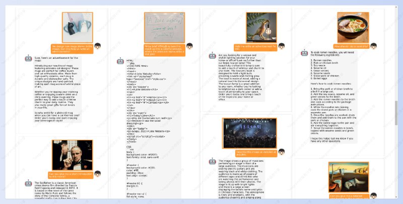 #AI #ChatGPT #开源MiniGPT-4 - 一个支持「与图片对话」的语言模型⏺在线体验 | 论文📄今年3月，OpenAI 公布了 GPT4 模型，对比GPT3模型来说，它最大的优势在于它可以理解图片中的信息内容比如你上传一张图片你问它这是啥玩意，GTP4 便会识别然后回答你的问题遗憾的是它至今仍未开放，好消息是有个平替项目「MiniGPT-4」💡MiniGPT-4 Features▫️生成详细的图像描述▫️可以识别图像中的问题并提供解决方案，比如提供一个长痘痘的图片，你可以问它这个人的脸部出现什么问题，该如何解决▫️可以根据草图生成网页代码及网站，提供一张网站设计草图，然后输入要求，它会给出了相应 HTML 代码▫️可以让其看图创作，提供一张图，让它输出根据这个图片写的作文、歌曲、诗歌等▫️更多查看这里...⚠️复制粘贴的顺便把频道的广告也复制一下📢关注频道：@geekshare 💬加入群聊：@igeekshare📮欢迎投稿：@Geekshare_bot
