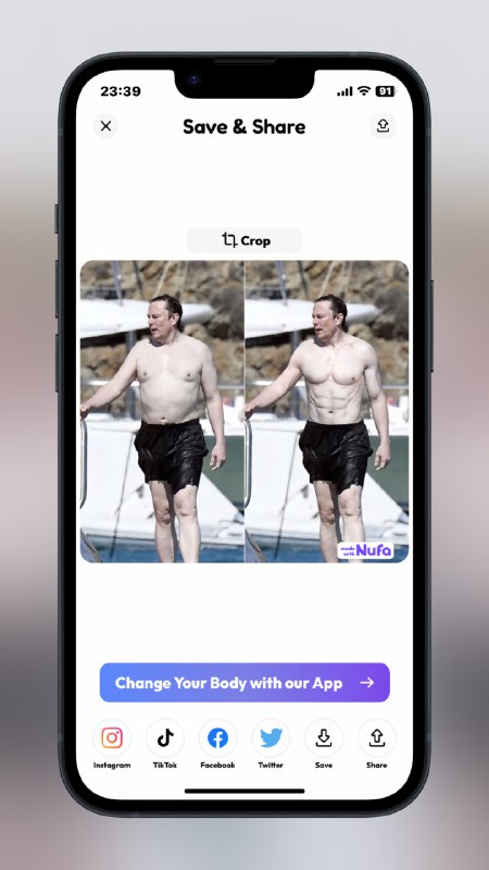 #AI #APP #iOS💪🏻Nufa - 一款AI生成肌肉的APP📃万物皆可AI生成，包括肌肉效果非常逼真，只可惜去除水印和模糊效果要收费，一年39.99刀价格偏贵，不建议，可以用ps再合成📢关注频道：@geekshare 💬加入群聊：@igeekshare📮欢迎投稿：@Geekshare_bot#AI #APP #iOS💪🏻Nufa - 一款AI生成肌肉的APP📃万物皆可AI生成，包括肌肉效果非常逼真，只可惜去除水印和模糊效果要收费，一年39.99刀价格偏贵，不建议，可以用ps再合成📢关注频道：@geekshare 💬加入群聊：@igeekshare📮欢迎投稿：@Geekshare_bot