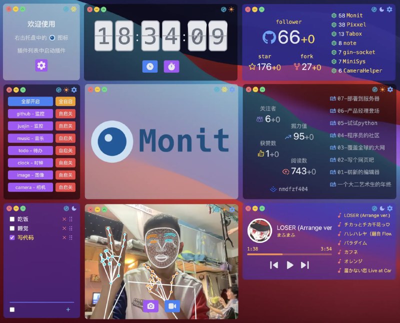 #开源 #软件 #Windows #美化Monit - 一个用于展示各种信息的桌面小组件工具开源地址📢频道：@geekshare💬群组：@igeekshare📮投稿：@Geekshare_bot#开源 #软件 #Windows #美化Monit - 一个用于展示各种信息的桌面小组件工具开源地址📢频道：@geekshare💬群组：@igeekshare📮投稿：@Geekshare_bot